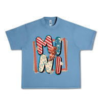 Pebble Blue 4th of July mini with lightning bolt Urban Heavy Tee - FaDigitalArtStudio
