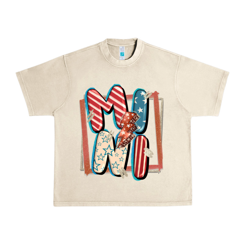 4th Of July Mini With Lightning Bolt Urban Heavy Tee by FaDigitalArtStudio | Teevron