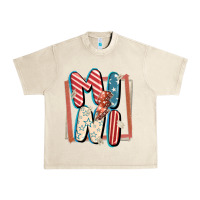 Sandshell 4th of July mini with lightning bolt Urban Heavy Tee - FaDigitalArtStudio
