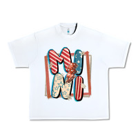 White 4th of July mini with lightning bolt Urban Heavy Tee - FaDigitalArtStudio