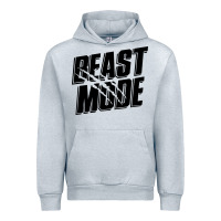 Heather Grey beast mode classic Urban Hoodie - artisFamous