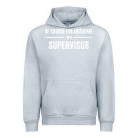 Heather Grey i'm awesome i'm a supervisor Urban Hoodie - artisFamous