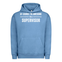 Pigment Pebble Blue i'm awesome i'm a supervisor Urban Hoodie - artisFamous