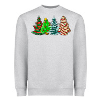 Heather Grey Christmas tree cakes and Christmas trees  ado Heavyweight Sweatshirt - AdoDesignShop