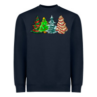 Navy Christmas tree cakes and Christmas trees  ado Heavyweight Sweatshirt - AdoDesignShop