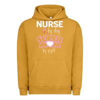 Pigment Peanut Butter nurse by day super mom by night Urban Hoodie - artisFamous