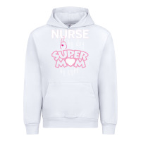 White nurse by day super mom by night Urban Hoodie - artisFamous