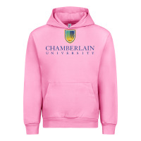 Fuchsia Pink Chamberlain College Urban Hoodie - artisFamous