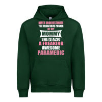 Forest Green never underestimate mommy paramedic Urban Hoodie - artisFamous