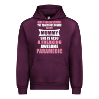 Mauve Wine never underestimate mommy paramedic Urban Hoodie - artisFamous