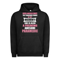 Pigment Black never underestimate mommy paramedic Urban Hoodie - artisFamous