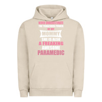 Pigment French Oak never underestimate mommy paramedic Urban Hoodie - artisFamous
