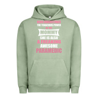 Pigment Oil Green never underestimate mommy paramedic Urban Hoodie - artisFamous