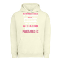 Pigment Pistachio never underestimate mommy paramedic Urban Hoodie - artisFamous