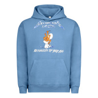 Pigment Pebble Blue design Premium 88 Fingers Louie Urban Hoodie - artisFamous