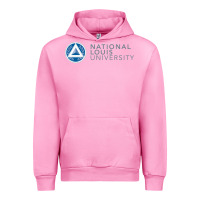 Fuchsia Pink National Louis College Urban Hoodie - artisFamous