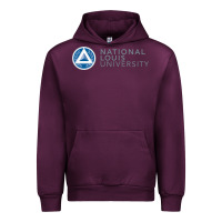Mauve Wine National Louis College Urban Hoodie - artisFamous