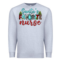 Heather Grey santa s favorite nurse Premium Sweatshirt - JahusDesignShop