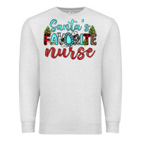 Oatmeal Heather santa s favorite nurse Premium Sweatshirt - JahusDesignShop