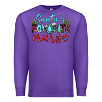 Purple santa s favorite nurse Premium Sweatshirt - JahusDesignShop