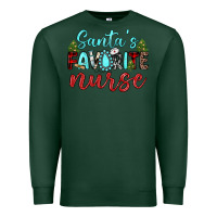 Sports Green santa s favorite nurse Premium Sweatshirt - JahusDesignShop