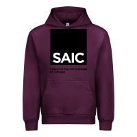 Mauve Wine School of The Art Institute of Chicago College Urban Hoodie - artisFamous