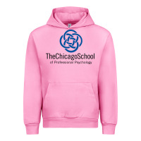 Fuchsia Pink The Chicago School of Professional Psychology Urban Hoodie - artisFamous
