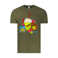 Softball Frappe Coffee Vintage Tee | Teevron