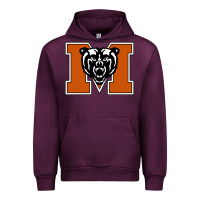 Mauve Wine mercer bears Urban Hoodie - artisFamous