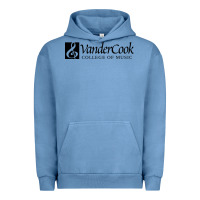 Pigment Pebble Blue Vandercook College of Music Urban Hoodie - artisFamous