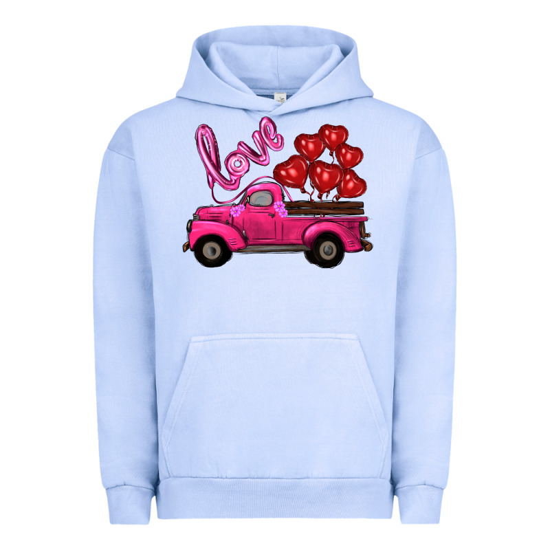 Valentines Day Turck With Balloons Urban Hoodie by RanaPortraitStore | Teevron