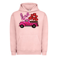 Pigment Salmon valentines day turck with balloons Urban Hoodie - RanaPortraitStore