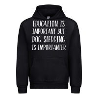 Black dog sledding is importanter Urban Hoodie - artisFamous
