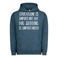 Pigment Midnight Navy dog sledding is importanter Urban Hoodie - artisFamous