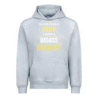 Heather Grey i raised a badass drummer Urban Hoodie - artisFamous