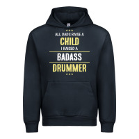 Navy i raised a badass drummer Urban Hoodie - artisFamous