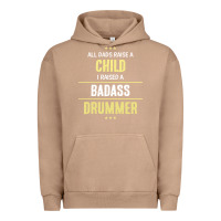 Pigment Burro i raised a badass drummer Urban Hoodie - artisFamous