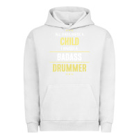 Pigment Lunar Rock i raised a badass drummer Urban Hoodie - artisFamous