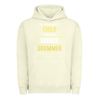 Pigment Pistachio i raised a badass drummer Urban Hoodie - artisFamous
