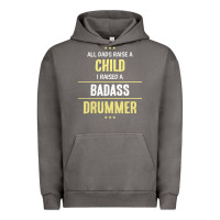 Pigment Tornado i raised a badass drummer Urban Hoodie - artisFamous