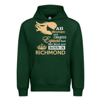 Forest Green women are born in richmond Urban Hoodie - artisFamous