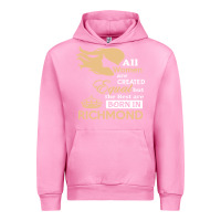Fuchsia Pink women are born in richmond Urban Hoodie - artisFamous