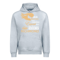 Heather Grey women are born in richmond Urban Hoodie - artisFamous