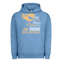 Pigment Pebble Blue women are born in richmond Urban Hoodie - artisFamous