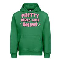 Emerald Pretty Girls Like Anime Urban Hoodie - artisFamous