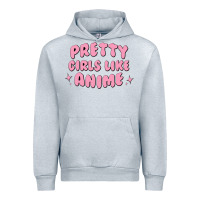 Heather Grey Pretty Girls Like Anime Urban Hoodie - artisFamous