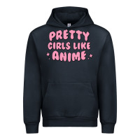 Navy Pretty Girls Like Anime Urban Hoodie - artisFamous