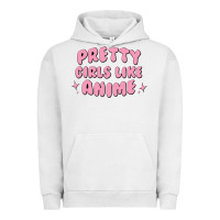 Pigment Lunar Rock Pretty Girls Like Anime Urban Hoodie - artisFamous