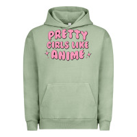 Pigment Oil Green Pretty Girls Like Anime Urban Hoodie - artisFamous