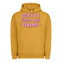 Pigment Peanut Butter Pretty Girls Like Anime Urban Hoodie - artisFamous